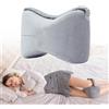 WDEC Cuscino per Gambe e Ginocchia per Dormire sul Fianco Riposa Di Lato Gambe, Leg Pillow Morbido Cuscino Memory Foam, Aiuto Posizione Corretta per Dormire Contro（grigio）