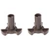 bobeini 2Pcs Universale Microonde Giradischi Frizione Piastra di Montaggio Stand Drive Gear Tools Grigio Scuro