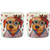 Maxwell & Williams Set 2 Espresso Cup 100 ml Smile Style Tango (MOD. Posey)