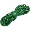 sourcing map Cordoncino piatto in pelle, 3,02 m (3,3 yard) 5mm strisce di cuoio per lacci per creazione fai da te braccialetti cinturino borsa, verde scuro