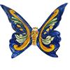 sicilia bedda - Animali Portafortuna in Ceramica Siciliana - Dipinti a mano (Farfalla 11x12 CM)