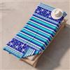 INTRECCI Telo Mare in Spugna Jacquard - Asciugamano da Spiaggia Grande 90x165 cm - Telo Mare e Lettino - 100% Cotone Morbido, Assorbente, Ideale per Piscina e Vacanze - Modello: Stelle Marine Azzurro