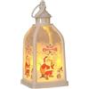 yakermur Lanterne di Natale - Lampada a batteria, lanterna a LED, per la notte di Natale, feste al chiuso, inverno, tavolo, cortile, albero