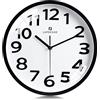 Lafocuse 30cm Orologio da Parete Numeri 3D Grande, Bianco Moderno Silenzioso Facile da Leggere, Orologio da Muro senza Ticchettio per Cucina Camera da Letto Soggiorno Ufficio