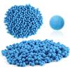 TOYMIS 500 pz 1 cm Mini Pom Pom, Pompon Colorati Palline Pom Pom Palline Pom Pom Fuzzy Arti e Mestieri Pom Pom Multi Colorati per Arte Fai-da-te Progetti di Artigianato Creativo Decorazion (Blu)