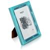 Antic by Casa Chic Shabby Chic Cornice 13x18 cm Turchese-Argenta - Passepartout per Foto 10x15 cm Incluso - Larghezza della Cornice 2 cm! - Turchese-Argento Antico
