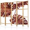murando - Paravento da Interno 225x172 cm XXL Monstera 5 Pannelli Divisori Stampa Unilaterale su Tela in TNT Separe Divisorio per Ambienti Ufficio Paraventi Decorazioni Legno Elegante b-C-0385-z-c