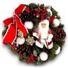 Generico Ghirlanda Natalizia Decorata con Pigne, Candy Cane e Palline, Disponibile in Vari Design con Babbo Natale, Schiaccianoci - 3 Dimensioni: 40 cm, 60 cm, 80 cm (1, 40 Cm - Babbo Natale)