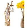 Generic Scultura della dea cieca della giustizia, scultura in resina con angelo greco romano della giustizia, per soggiorno, camera da letto, casa, ingresso, bar