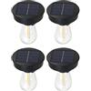 Generico Top Di Ricambio Per Lampada Solare Con Lampadina - 4 Pezzi Impermeabili Ad Alta Luminosità - Parti Di Ricambio Per Luci - Per Lampada 7,4-8 Cm Prato Giardino Sentiero Carrabile Cortile
