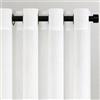 Topfinel Tende Bianche Soggiorno Porta Interna Tende per Interni Voile in Lino con Occhielli Semitrasparenti per Moderne Tenda Trasparente Leggera per Finestra 2pcs 140x260 CM