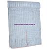Sophia-Art Copriletto in Puro Cotone Fatto a Mano con Stampa Bohemien a Mano re Indiano Copripiumino copriletto copriletto copriletto Kantha Hippie Kantha (Light Blue Diamond)