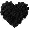 Anaoo 3000pcs Petali di Rosa Fiori Finti Rossa romantici Regali Decorazione per San Valentino, Matrimonio, Fidanzamento, Compleanno, Anniversario Nero