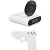 Ausla ANCHE COLLEGNO TARGET, Display Digital LED Clock Creative Gun con 2 Interessanti modalità di Allarme per il Soggiorno per Ufficio Camera da Letto per la Casa
