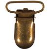 Craft County Craft's County - Clip metalliche per bretelle per tenere e agganciare - 35 mm - Bronzo - 4 pezzi