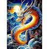 CEOVR Diamond Painting Kit Completo Drago,30x40 cm DIY Pittura Diamante Kits,Mosaico Diamanti Painting per Decorazioni Casa,Drago Misterioso