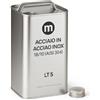 mille idee Latta Vuota Per Olio 5 Litri in Acciaio Inox 18/10 (AISI 304) con Tappo e Maniglia - Contenitore Alimentare per Olio - Resistente, Riutilizzabile e Antiruggine L 16,5 cm P 10 cm H 31 cm