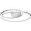 Lucande Plafoniera LED dimmerabile (Moderno) colore Argento, in Alluminio ad es. Soggiorno & Sala da pranzo lampadina inclusa lampada plafoniera