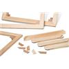 Artnova Telaio per tela Artnova (70 x 100) - Facile montaggio e tensionamento manuale, inclusi cunei di tensionamento, stabile e robusto - Ideale per artisti e pittori - Tela non inclusa
