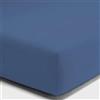 SpazioTessile Lenzuola Sotto con Angoli di Finissimo Puro Cotone Percalle o Federe 3 Volà (Singolo x 80x190, Denim)
