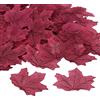 PATIKIL Artificiali Foglie 300pz Autunno Acero Autunno Finta Foglia per Matrimoni Feste Ringraziamento Halloween Decorazione Borgogna