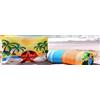 Viterbo Biancheria Telo Mare+Pochet MicroSpugna 170x90 Asciugamano Mare MicroSpugna Antisabbia Leggero Compatto Asciugatura Rapida Uomo Donna Bambino Ideale per Spiaggia Piscina Viaggio NT7508 PONZA (Summer Time)