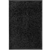 vidaXL Zerbino Lavabile Tappeto Stuoino Ingresso Tappetino Entrata Esterno Complementi Arredo Passatoia Moquette Tessili Casa Nero 40x60 cm