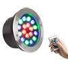 QICBYING Faretti da Incasso - Faretto da pavimento a LED che cambia colore RGB, 220V con telecomando Faretto da incasso a LED per esterni, Luce sotterranea esterna impermeabile IP67, per Cortile ( Color : Ac12