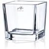 Sandra Rich Vaso di Vetro CUBO vaso di vetro Bicchierino per tea light Lanterna a vento vaso vetro Dado, ø 10 cm - Altezza: 10 cm, Diametro: 10,0 x 10,0 cm, 1 Stück