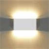KAWELL 12W Moderno Applique da Parete LED Lampada da Parete Alluminio