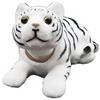 Hoshisea Decorazione Cruscotto Tigre, Ornamenti Bobblehead, Tigre Testa Bobble, Resina Bambola Auto, Decorazione Interna Auto Bobble Tigre, Utilizzato per Decorazioni Auto(Bianco)