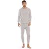 At The Buzzer Set Intimo Termico da Uomo, Grigio, XL