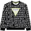 GUESS Felpa per Bambini e Ragazzi Nero 12 Anni (152cm)