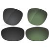 LenzReborn Lenti di ricambio per occhiali RayBan Meta Wayfarer RW4006-50/RW4008-53 e Gen 2 RW4012 50 mm e 53 mm AI (nero scuro e verde grigio)