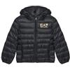 EA7 Emporio Armani Giubbotto Ragazzo Imbottito con Cappuccio Visibility Boy 8NBB05BNGPZ 8058997860840 - Nero Nero Oro 0200