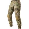 Aineeba G3 - Pantaloni da Combattimento con Ginocchiere, Tattici Militari mimetici, Multitasche, antistrappo, Caccia, Escursionismo, Multi-Mimetico, 30W x 30L
