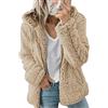 WHZXYDN Nuovo Abbigliamento da Donna con Cappuccio in Pile di Lana Autunno E Inverno Cappotto Caldo Giacca
