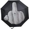 Faroby Ombrello Dito Medio 38, 6x22 pollici, Ombrello Divertente Pieghevole Antivento UPF40+ con Design del Dito Medio, Parasole per Uomo e Donna
