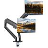 VEVOR Supporto per Monitor PC Schermo da 13-35 pollici Braccio Doppio per Monitor Inclinazione Regolabile Girevole Carico Totale Massimo 12kg 2 Modi di Montaggio VESA 75x75mm 100x100mm da Scrivania
