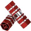 cyclingcolors poggiapiedi pedale bici BMX in Lega di Alluminio, Antiscivolo, 60mm, pegs, rosso