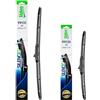 VALEO Silencio - Coppia di Spazzole Tergicristallo Premium Ibride per la Sostituzione del Ricambio Originale per Tutte le Stagioni VH132 + VH126 - Anteriore, Lunghezze: 600mm + 450mm - 574732 + 574726