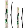 Valeo Coppia Di Spazzole Tergicristallo Flat Blade Fatte Di Materiali Naturali E Riciclati CAN75+CAN45, Anteriore, Lunghezze: 600mm+475mm, (Pack da 2)