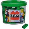 Simba 104114537 Blox, 40 mattoncini verdi per bambini dai 3 anni in su, 8 pietre, in scatola, alta qualità, completamente compatibili con molti altri produttori
