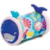 LUDI - Baby Roller Balena - Rullo Gonfiabile per attività - 6 attività sensoriali - Sviluppo motorio e coordinamento - a Partire dai 6 Mesi - 45 x 30 cm