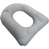 SZLIFE Cuscino per sedile WC gonfiabile con ventose, multifunzione, comodo, con gonfiaggio ad, per uomini in viaggio, Floccaggio Grigio