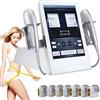 ZXSYYDS Macchina per Il ringiovanimento cutaneo 7D HIFU con 2 Manici, Dispositivo di Bellezza Antirughe per Lifting Viso e Corpo, focalizzata ad Alta intensità, sicura e indolore, con 7 cartucce