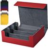SODIAL 1800+ Porta Carte In PU Porta Carte per Carte da Gioco Magnetiche Rosso O9M3