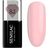 Semilac Smart Builder 824 Soft Blush - Smalto UV per unghie, 7 ml, colore: pesca chiaro, formula 8 in 1, autolivellante, applicazione rapida e senza sforzo