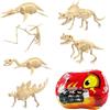 Generico Kit di Scavo Dinosauri,Giocattoli Educativi Divertenti per Imparare lo Scheletro | Set Modelli Puzzle Animali Per Bambini - per Bambini e Bambine Casa Sala Giochi Asilo Scuola Viaggi Feste