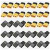 GTIWUNG 20 Paire Connettore Spina XT60, XT60H Guaina, Connettore Maschio Femmina con Alloggiamento Guaina per Batteria Lipo FPV Drone Giallo e Nero